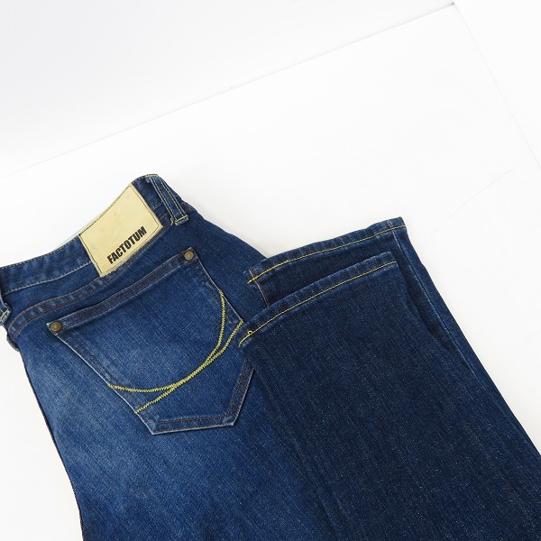 実際に弊社で買取させて頂いたFACTOTUM/ファクトタム インディゴデニムパンツ 08042901/30の画像 7枚目