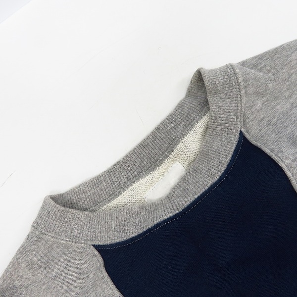 実際に弊社で買取させて頂いたuniform experiment/ユニフォームエクスペリメント RECONSTRUCTED CENTER PANEL CREW NECK SWEAT/クルーネック 1の画像 4枚目