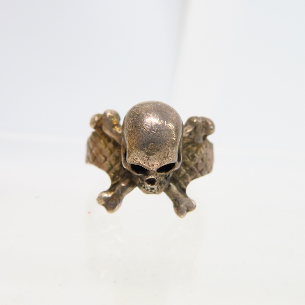 実際に弊社で買取させて頂いたCRAZY PIG/クレイジーピッグ 3D Skull & Crossbones Ring/スカル＆クロスボーン リング 11号の画像 1枚目
