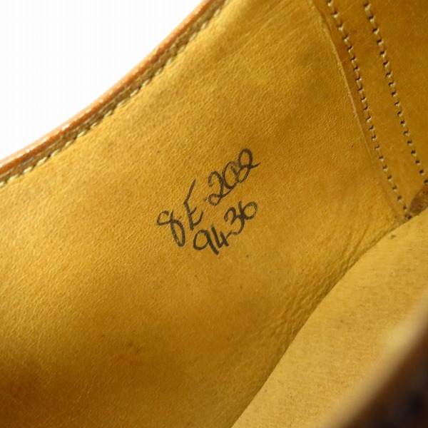 実際に弊社で買取させて頂いたEDWARD GREEN/エドワードグリーン 旧工場製 BERKELEY/バークレー パンチドキャップトゥシューズ/8Eの画像 5枚目