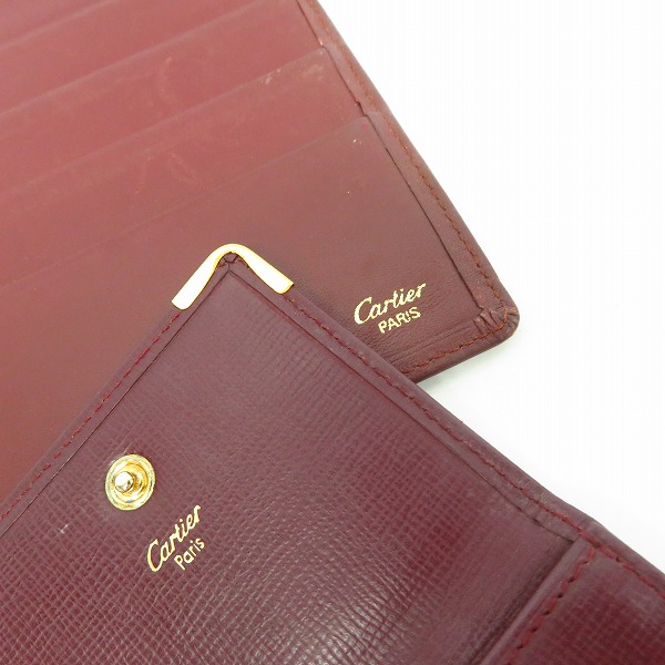 実際に弊社で買取させて頂いたCartier/カルティエ 長財布/ウォレット コインケース/2点セットの画像 5枚目