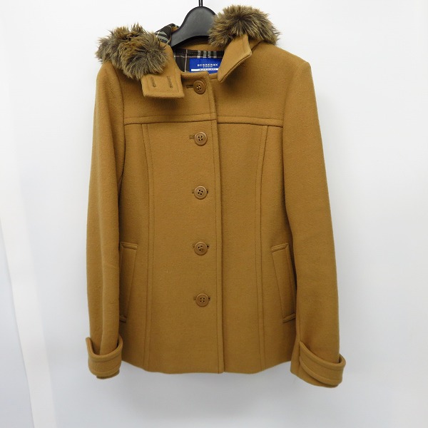実際に弊社で買取させて頂いたBURBERRY BLUE LABEL/バーバリーブルーレーベル フード付 コート/38