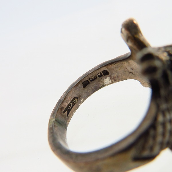 実際に弊社で買取させて頂いたCRAZY PIG/クレイジーピッグ 3D Skull & Crossbones Ring/スカル＆クロスボーン リング 11号の画像 5枚目