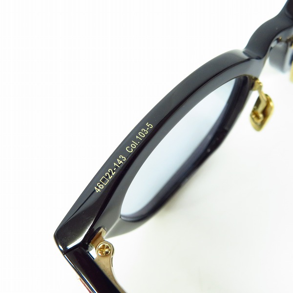 実際に弊社で買取させて頂いたOG×OLIVER GOLDSMITH/オージーバイ・オリバーゴールドスミス サングラス/メガネフレーム/アイウェア Re.MAY 46の画像 6枚目