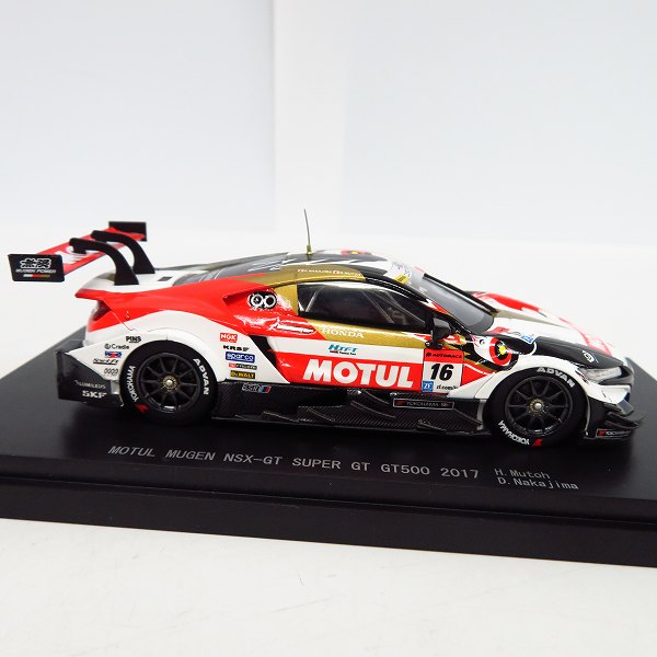 実際に弊社で買取させて頂いたEBBRO/エブロ 1/43 MOTULモチュール MUGEN NSX-GT SUPER GT GT500 2017 ミニカーの画像 4枚目