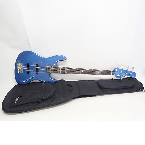 実際に弊社で買取させて頂いた★Bacchus/バッカス WOODLINE MODEL WL-534 ACT DLPB-MH 5弦 アクティブ エレキベース ソフトケース付き