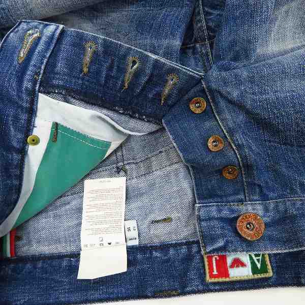 実際に弊社で買取させて頂いたARMANI JEANS/アルマーニ・ジーンズ ダメージ加工 デニムパンツ/31の画像 3枚目