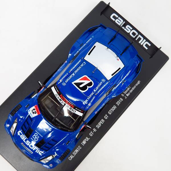 実際に弊社で買取させて頂いたEBBRO/エブロ SUPER GT GT500 2018 CALSONIC IMPUL GT-R No.12 45624 1/43スケール ミニカーの画像 5枚目