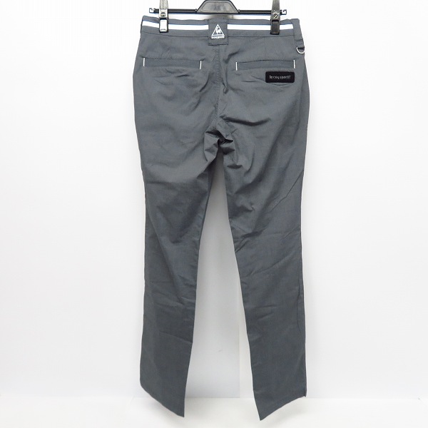 実際に弊社で買取させて頂いたLe coq sportif/ルコックスポルティフ ゴルフ スラックスパンツ グレー 76サイズの画像 1枚目