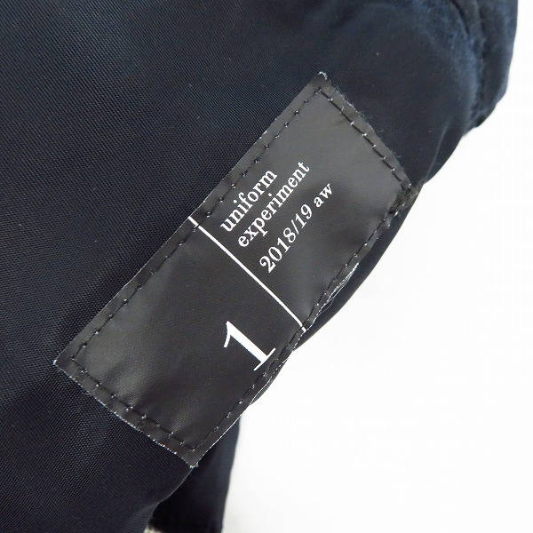 実際に弊社で買取させて頂いたuniform experiment/ユニフォームエクスペリメント REVERSIBLE/リバーシブル MA-1/UE-189004/1の画像 7枚目