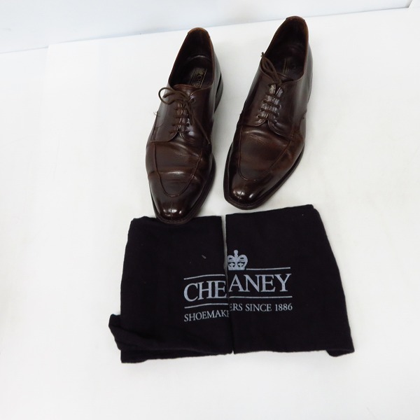 実際に弊社で買取させて頂いたCHEANEY/チーニー Uチップ レザー ビジネスシューズの画像 6枚目