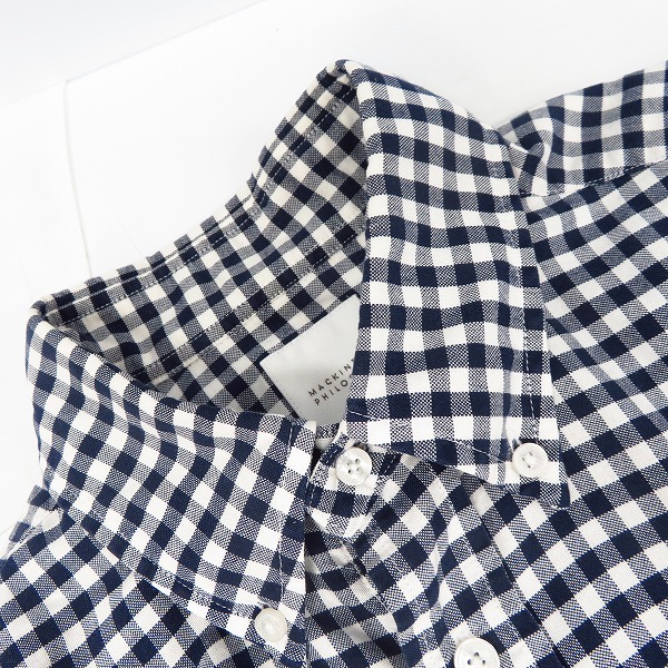 実際に弊社で買取させて頂いたMACKINTOSH PHILOSOPHY/マッキントッシュ ギンガムチェック ブリティッシュボタンダウンシャツ/38の画像 5枚目