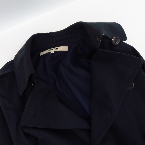 実際に弊社で買取させて頂いたFACTOTUM/ファクトタム ロングトレンチコート 01030222/46の画像 4枚目