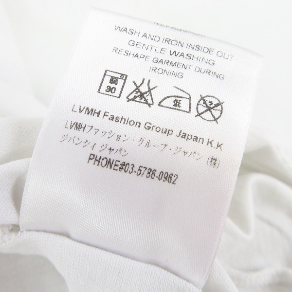 実際に弊社で買取させて頂いたGIVENCHY/ジバンシー 19SS フロントロゴクルーネックTシャツ BM70K93002/Lの画像 4枚目