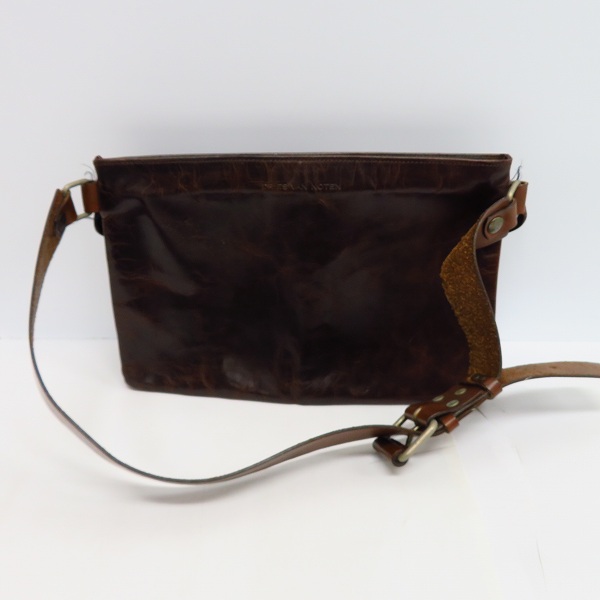 実際に弊社で買取させて頂いたDRIES VAN NOTEN/ドリスヴァンノッテン レザー ウエストバッグ ブラウンの画像 1枚目