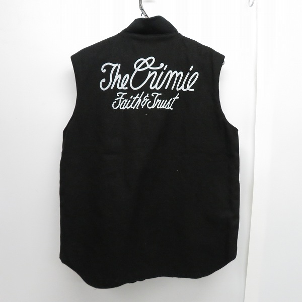 実際に弊社で買取させて頂いたCRIMIE/クライミー バックロゴ コットン ベスト/Lの画像 1枚目