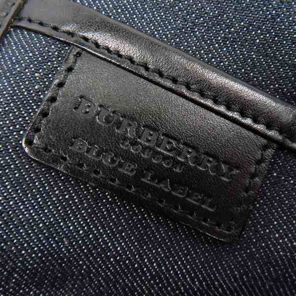 実際に弊社で買取させて頂いたBurberry Blue Label/バーバリーブルーレーベル ショルダーバッグ デニム地 チェックの画像 5枚目