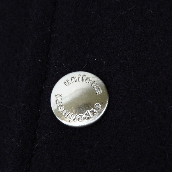 実際に弊社で買取させて頂いたUNIFORM EXPERIMENT/ユニフォームエクスペリメント 袖レザースタジャンUE-89024/2の画像 7枚目