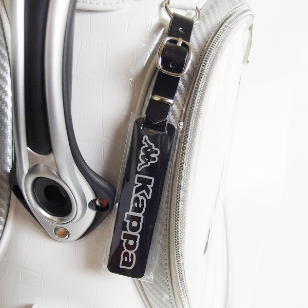 実際に弊社で買取させて頂いたKAPPA/カッパ 9.5型47インチ対応キャディバッグ ホワイト/KG718BA01の画像 4枚目