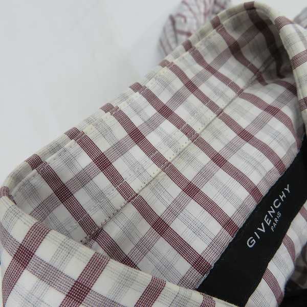 実際に弊社で買取させて頂いたGIVENCHY/ジバンシー チェック シャツ ブラウス 38の画像 4枚目