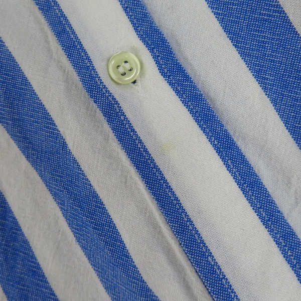 実際に弊社で買取させて頂いたMAISON KITSUNE/メゾンキツネ ストライプ柄 長袖シャツ 40の画像 6枚目