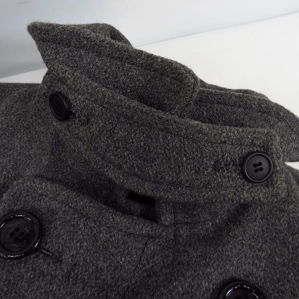 実際に弊社で買取させて頂いたHEAD PORTER PLUS/ヘッドポータープラス ウールPコート/グレー/Mの画像 4枚目