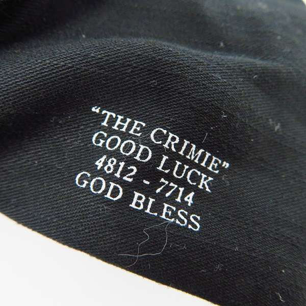 実際に弊社で買取させて頂いたTHE CRIMIE/クライミー GOOD LUCK&GOD BLESS THE BB CAP/キャップ 帽子/ブラックの画像 5枚目
