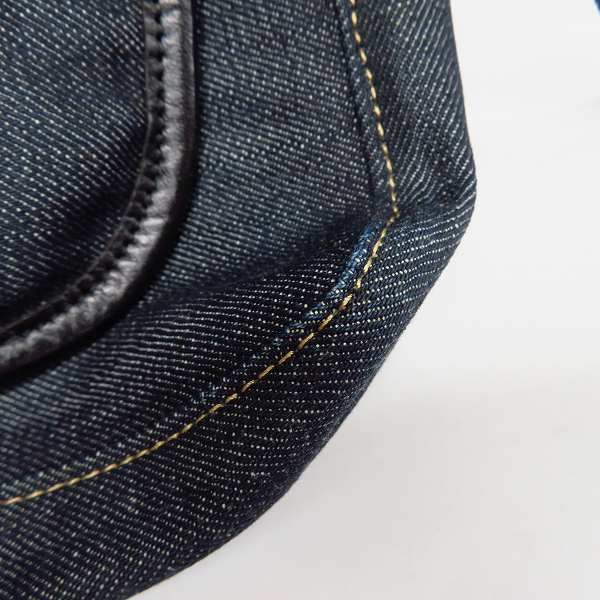 実際に弊社で買取させて頂いたBurberry Blue Label/バーバリーブルーレーベル ショルダーバッグ デニム地 チェックの画像 6枚目