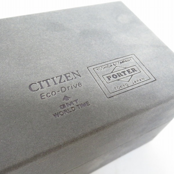 実際に弊社で買取させて頂いた【保証期間内】CITIZEN×PORTER/シチズン×ポーター エコドライブ GMT WORLD TIME/B877-R011774の画像 6枚目