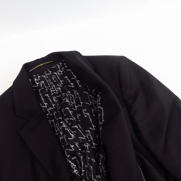 実際に弊社で買取させて頂いたGIVENCHY/ジバンシー metal zip jacket/ブラック ジャケット BM302J103N/52の画像 5枚目