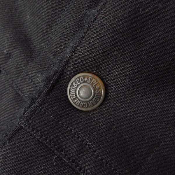 実際に弊社で買取させて頂いたSUGAR CANE/シュガーケーン ボアデニムジャケット/Sの画像 4枚目