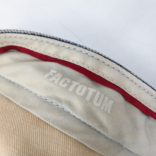 実際に弊社で買取させて頂いたFACTOTUM/ファクトタム デニムパンツ ブーツカット ダメージ加工/46の画像 2枚目