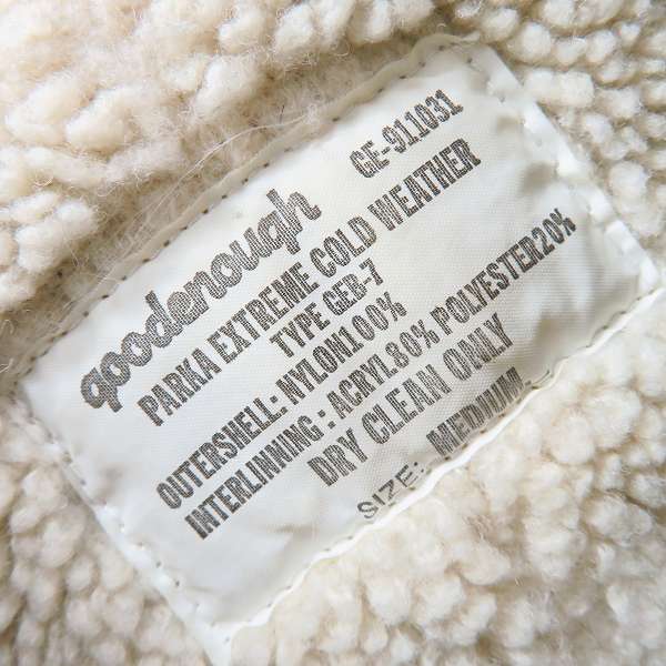 実際に弊社で買取させて頂いたGOODENOUGH/グッドイナフ GEB-7 ナイロンボアジャケット/Mの画像 2枚目