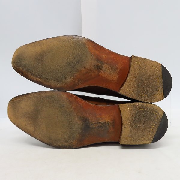 実際に弊社で買取させて頂いたEDWARD GREEN/エドワードグリーン BERKELEY/バークレー パンチドキャップトゥシューズ 7.5Dの画像 2枚目