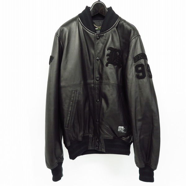 実際に弊社で買取させて頂いたBackChannel/バックチャンネル 羊革/シープスキン レザー ブルゾンジャケット/XL