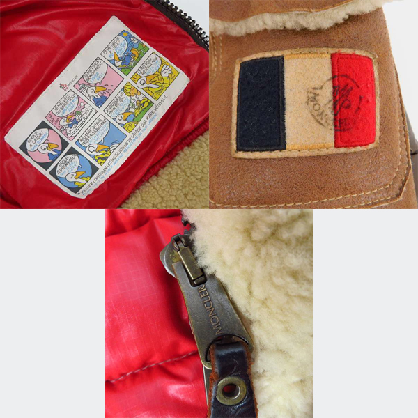 MONCLER/モンクレール DELACROIX/ドラクロア ムートンレザー/ダウン