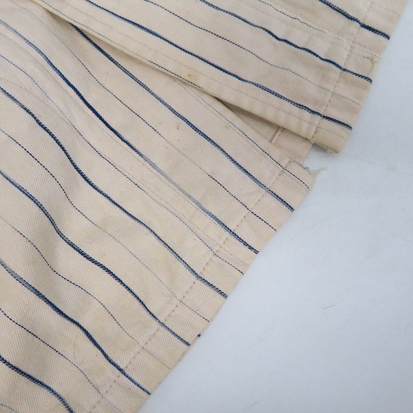 実際に弊社で買取させて頂いたSUGAR CANE/シュガーケーン ストライプ柄 ワークジャケット の画像 5枚目