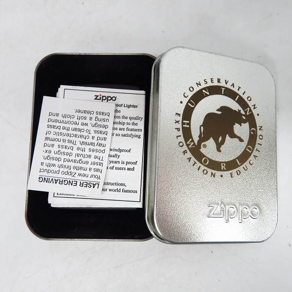 実際に弊社で買取させて頂いたZIPPO/ジッポー HUNTING WORLD/ハンティングワールド 2006年製の画像 4枚目