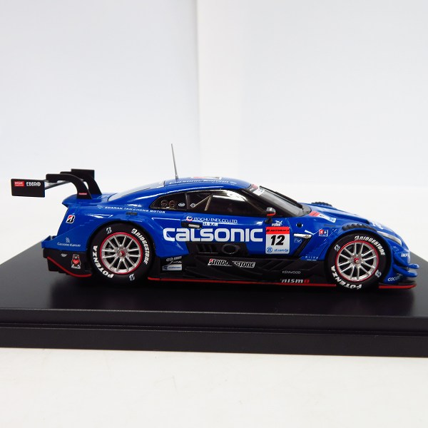 実際に弊社で買取させて頂いたEBBRO/エブロ SUPER GT GT500 2018 CALSONIC IMPUL GT-R No.12 45624 1/43スケール ミニカーの画像 2枚目