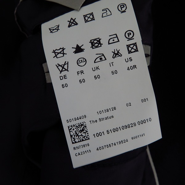 実際に弊社で買取させて頂いたHUGO BOSS/ヒューゴボス カシミア ウール チェスターコート/US40Rの画像 3枚目