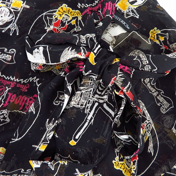 実際に弊社で買取させて頂いたHYSTERICS/ヒステリックス THE GHOST WOLVES/SOME WHERE IN TEXAS総柄 シャツ 05193AH02/Fの画像 5枚目