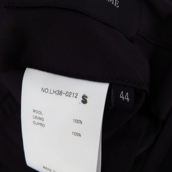 実際に弊社で買取させて頂いたLITHIUM HOMME/リチウム オム アンクルカットパンツ LH38-0212/44の画像 4枚目