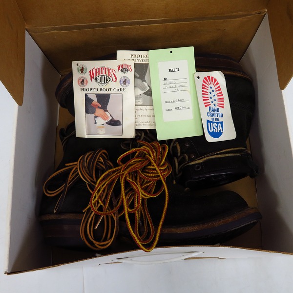 実際に弊社で買取させて頂いたWHITE'S BOOTS/ホワイツブーツ 6インチ SMOKE JUMPER/スモークジャンパー ブーツ 350 MV ROLTT/8.5Eの画像 7枚目