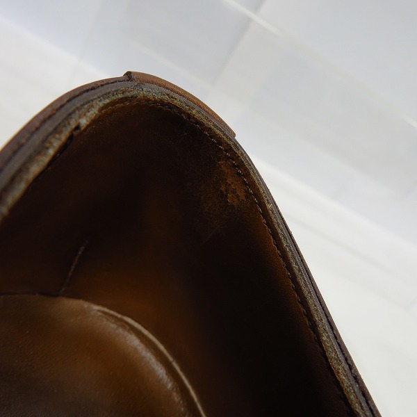 実際に弊社で買取させて頂いたEDWARD GREEN/エドワードグリーン BERKELEY/バークレー パンチドキャップトゥシューズ 7.5Dの画像 6枚目