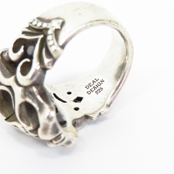 実際に弊社で買取させて頂いたDEAL DESIGN/ディールデザイン ハッピーデッドスカル リング 27号の画像 5枚目
