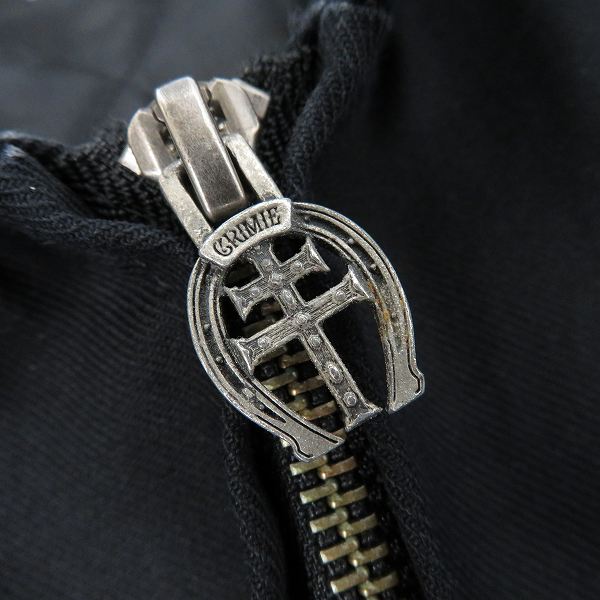 実際に弊社で買取させて頂いたCRIMIE/クライミー レザー切り替え 裏地キルティング ジャケット/Lの画像 6枚目