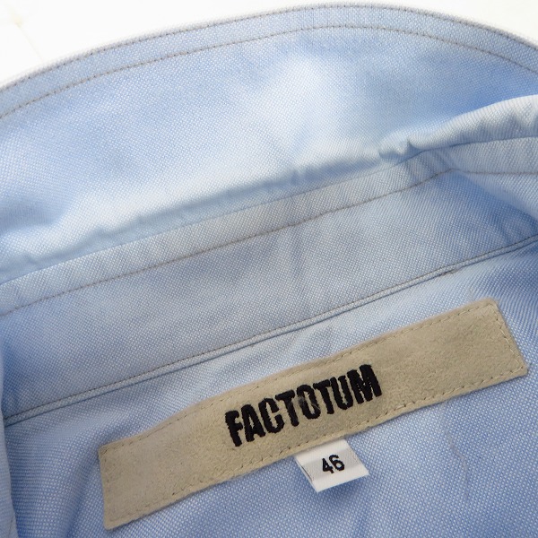 実際に弊社で買取させて頂いたFACTOTUM/DOWN ON THE CORNER/FOB FACTORY シャツ/カットソー/Tシャツ 2/M/44/46 4点セットの画像 7枚目
