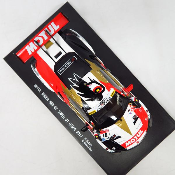 実際に弊社で買取させて頂いたEBBRO/エブロ 1/43 MOTULモチュール MUGEN NSX-GT SUPER GT GT500 2017 ミニカーの画像 5枚目