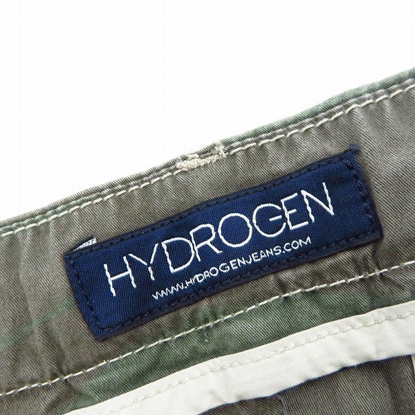 実際に弊社で買取させて頂いたHYDROGEN/ハイドロゲン カモフラ/迷彩柄 スカル刺繍 コットンパンツ Size：30の画像 2枚目