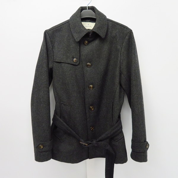 実際に弊社で買取させて頂いたEDIFICE/エディフィス ウール 帯ベルト付き コート/44